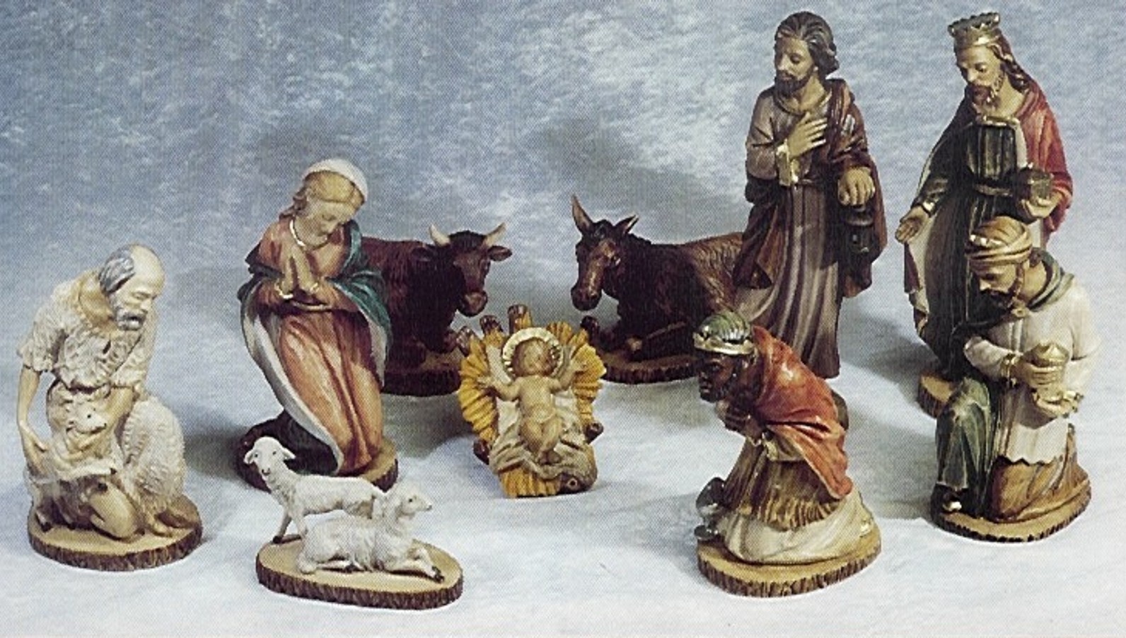 nativity crib figure set complete or as individual made in nativity crib figure set complete or as individual made in