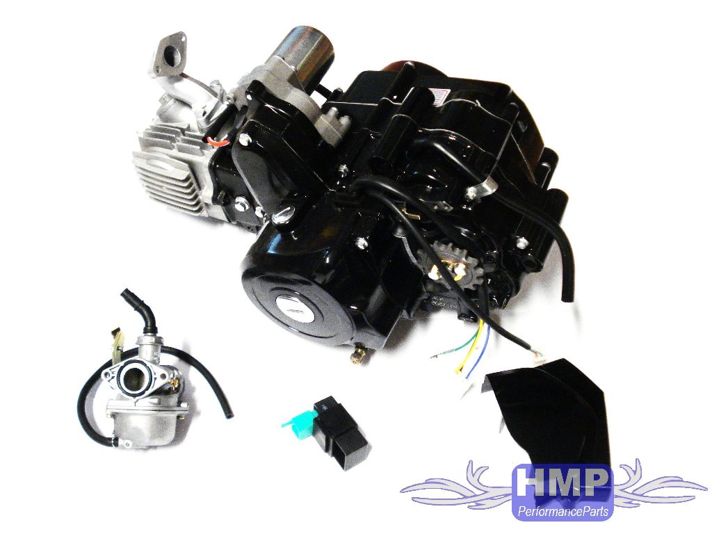 ATV / Quad Motor SET 125 ccm 4Gang halbautomatik EStarter oben