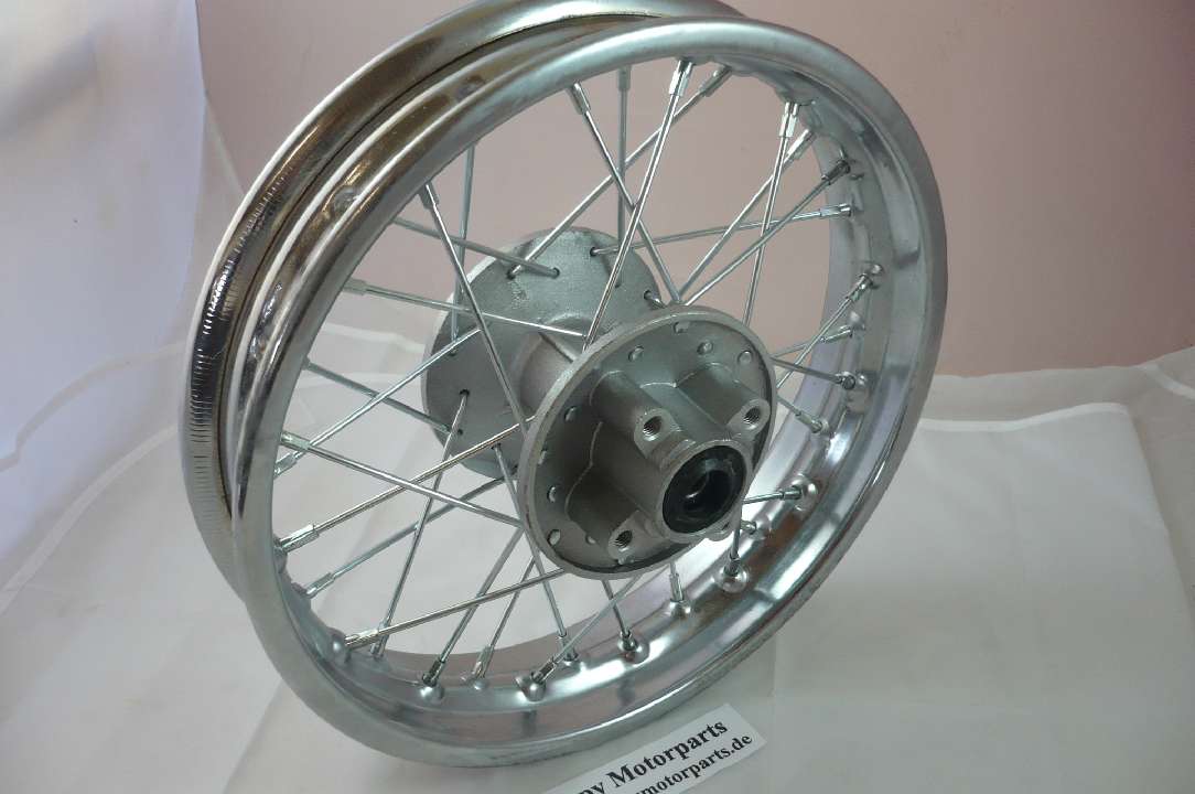 Pit/ Dirt Bike/ Cross - Stahl - Felge 12 Zoll hinten chrom