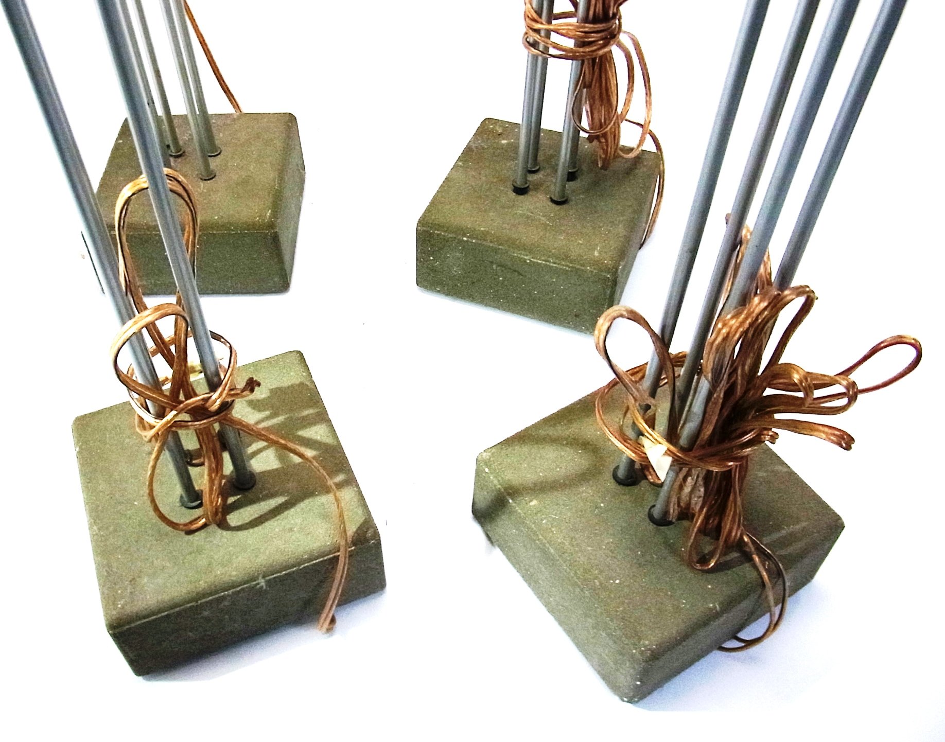 4 Ikea Jutis Lautsprecherständer Boxenständer 90 cm hoch Stein Metall