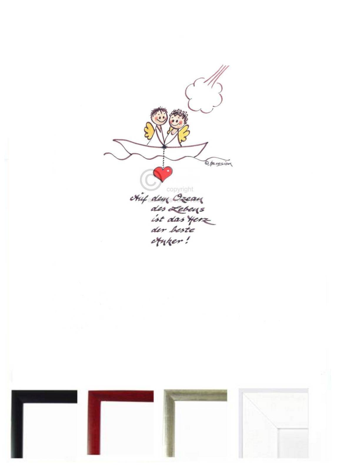 Heidemarie Brosien Glücksengelchen Bilder Reproduktion "Auf dem Ozean