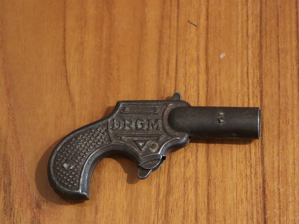 ancien pistolet a bouchon tip drgm made in germany jouet ancien vintage
